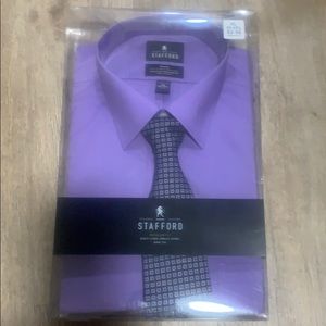 Men’s Stafford Dress shirt and Tie set